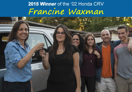2015 Winner of the '02 Honda CRV