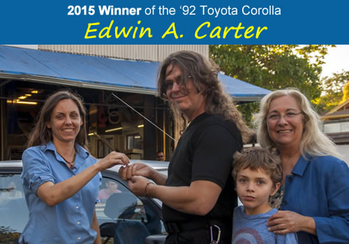 2015 Winner of the '92 Toyouta Corolla