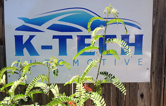 K-Tech Automotive sign